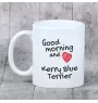 Kerry Blue Terrier, Irish Blue Terrier - cup with a dog, cup with a photo, personalized gift from the Art-Dog brand