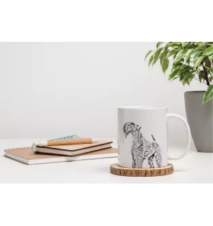 Kerry Blue Terrier, Irish Blue Terrier - cup with a dog, cute cup with graphics, a gift with your photo from the Art-Dog brand