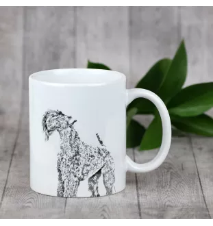 Kerry Blue Terrier, Irish Blue Terrier - Tasse mit Hund, fröhliche Tasse für Hundeliebhaber, personalisiertes Geschenk der Marke Art-Dog