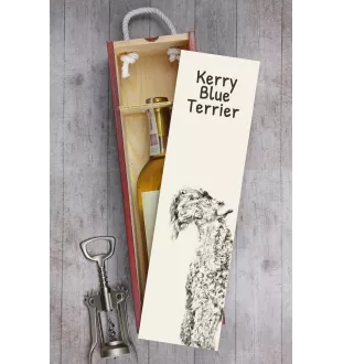 Kerry Blue Terrier pudełko na wino z psem Art-Dog