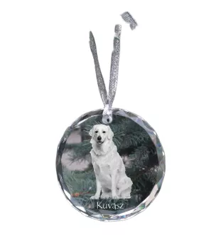 Kuvasz medal kryształowy z psem Art-Dog