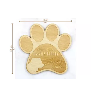 Kromfohrländer - Tasse Untersetzer, graviert Untersetzer mit Hund, Geschenk für Hundeliebhaber von Art-Dog Marke