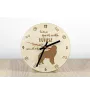 Kuvasz - clock with dog, wooden clock with engraving, personalised clock by Art-Dog
