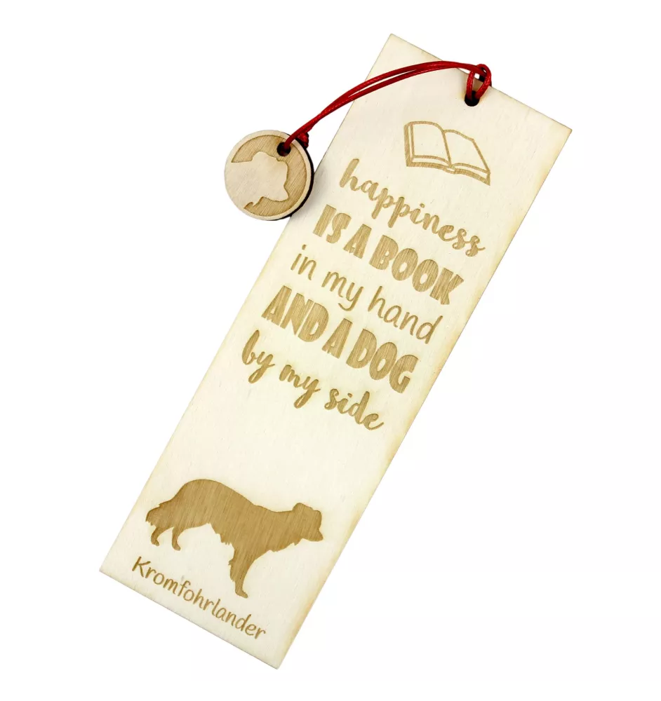 Kromfohrländer - marque-page pour livre avec chien, marque-page personnalisé, accessoire canin pour les lecteurs de la marque Art-Dog