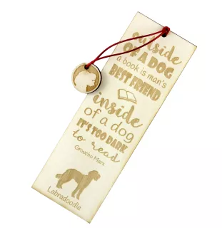 Labradoodle - Lesezeichen mit Hund, personalisiertes Lesezeichen, Geschenk für Bücherwurm von der Marke Art-Dog