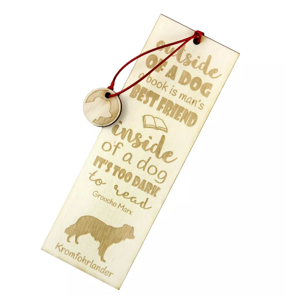 Kromfohrländer - marque-page pour livre avec chien, marque-page personnalisé, cadeau pour les amateurs de livres de la marque Art-Dog