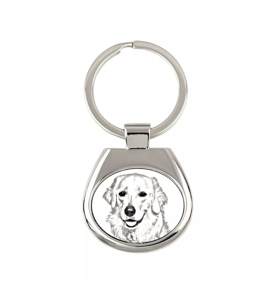 Kuvasz - keychain with a dog, keychain with a print, personalized pendant from the Art-Dog brand