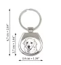 Kuvasz - keychain with a dog, keychain with a print, personalized pendant from the Art-Dog brand