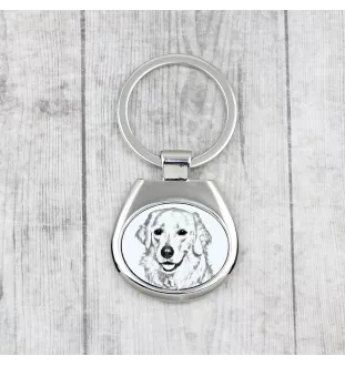 Kuvasz - porte-clés avec chien, porte-clés imprimé, breloque personnalisée de la marque Art-Dog