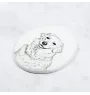 Kuvasz - une plaque commémorative avec une photo de chien, une plaque funéraire avec une impression, une plaque ovale personnalisée de la marque Art-Dog