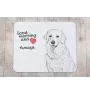 Kuvasz - mouse pad with print, personalized dog-themed mouse pad, unique gadget for an office worker by Art-Dog brand