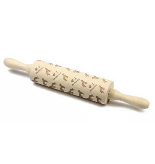 Labradoodle - Teigrolle mit Hund, Rollen mit Mustern für Keramik, Geschenk für die Köchin von Art-Dog.