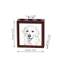 Kuvasz - pen holder with a dog, desk organizer with a print, personalized desk decoration from the Art-Dog brand.
