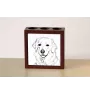 Kuvasz - Stifthalter mit Hund, Schreibtischorganizer mit Aufdruck, personalisierte Schreibtischdekoration der Marke Art-Dog