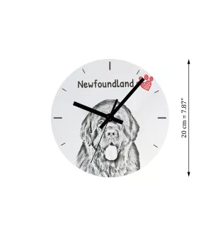 Kuvasz - wall clock with a dog, shelf clock with a print, personalized home decoration from the Art-Dog brand