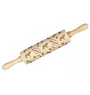 Kromfohrländer, Kromi - rolling pin with a dog, decorating cookies with a rolling pin in patterns, a gift for the ceramicist of the Art-Dog brand