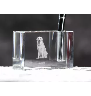 Kuvasz penholder kryształowy z psem Art-Dog
