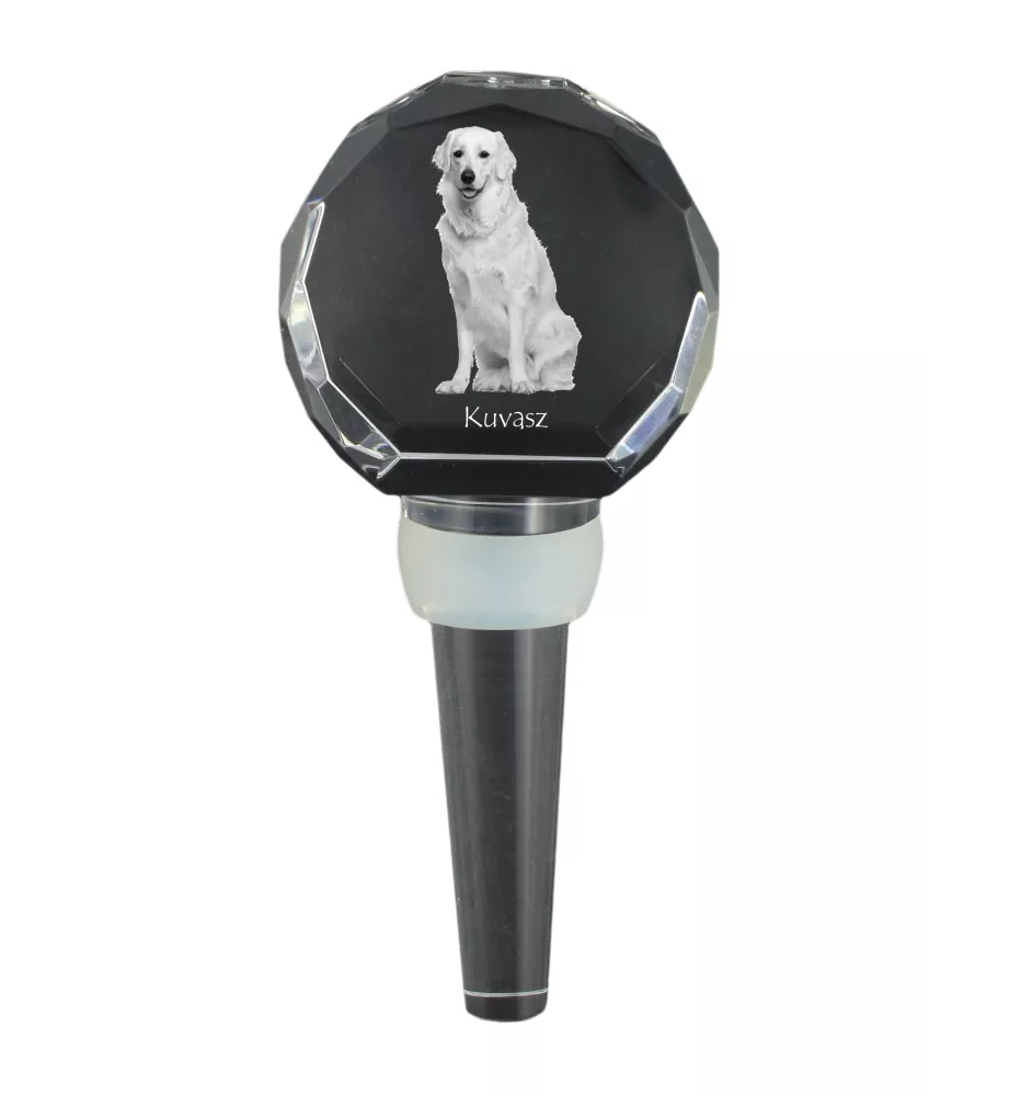 Kuvasz grubszy stopper do wina z psem Art-Dog