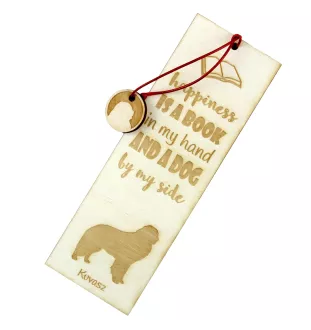 Kuvasz - dog bookmark, personalized bookmark, dog gadget for Art-Dog brand readers