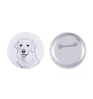 Kuvasz - Anstecknadel mit Ihrem Hund, fügen Sie Ihr eigenes Foto hinzu, Marke Art-Dog