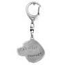 Labrador Retriever - Silver-plated key ring with dog, handbag decoration, backpack pendant by Art-Dog brand