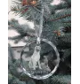Laekenois Belgischer Schäferhund - Kristallkugel mit Foto, Hundebild im Kristall, personalisierter Christbaumschmuck von Art-Dog.