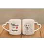 Kuvasz - Tasse mit Hund, entzückende Tasse mit herzförmigem Henkel, universelles Geschenk der Marke Art-Dog