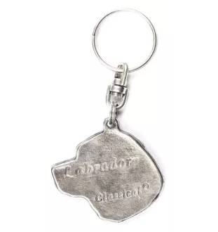 Labrador Retriever - Silver-plated dog pendant, handbag decoration, backpack pendant by Art-Dog brand