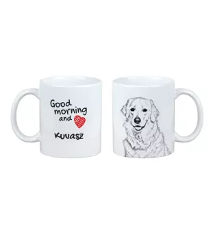 Kuvasz kubek z psem good morning Art-Dog