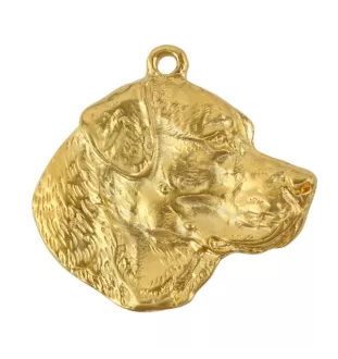 Labrador Retriever - Vergoldeter Schlüsselanhänger mit Hund, Handtaschenschmuck, Luxus-Accessoire der Marke Art-Dog