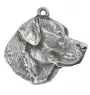 Labrador Retriever - Silver-plated key ring with a dog in a gift box, handbag decoration, backpack pendant by Art-Dog brand