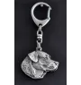 Labrador Retriever - Silver-plated key ring with a dog in a gift box, handbag decoration, backpack pendant by Art-Dog brand