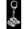 Labrador Retriever - Silver-plated key ring with a dog in a gift box, handbag decoration, backpack pendant by Art-Dog brand