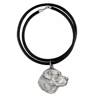 Labrador Retriever, retriever du Labrador - collier avec un chien, pendentif en plaqué argent pour les fans de chiens, bijoux uniques de la marque Art-Dog