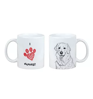 Kuvasz - tasse avec chien, une tasse adorable avec une illustration, un cadeau avec votre photo de la marque Art-Dog