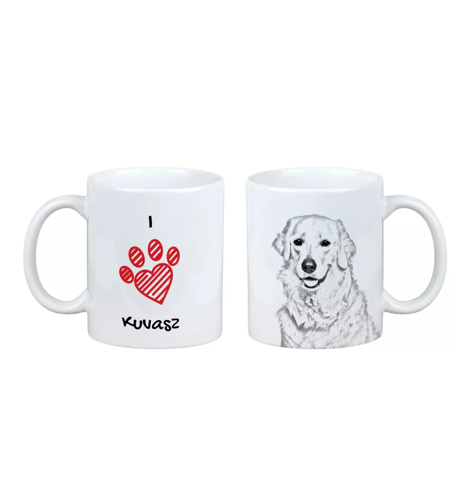 Kuvasz - Tasse mit Hund, entzückende Tasse mit Grafik, Geschenk mit Ihrem Foto von der Marke Art-Dog