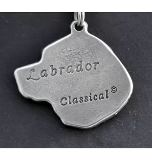 Labrador Retriever - Necklace with dog, silver-plated pendant for dog fan, unique jewelry by Art-Dog brand