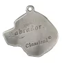 Labrador Retriever, retriever du Labrador - collier avec un chien, pendentif en plaqué argent pour les fans de chiens, bijoux uniques de la marque Art-Dog