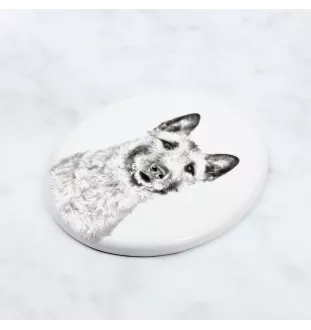 Laekenois Owczarek belgijski płyta nagrobna ze zdjęciem psa Art-Dog