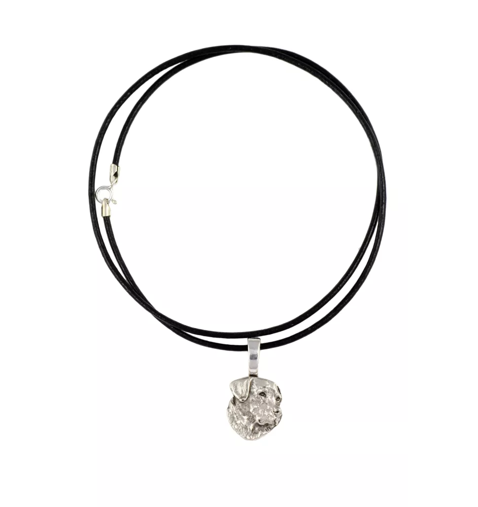 Labrador Retriever, retriever du Labrador - Collier pour chien, pendentif plaqué argent pour l'amoureux des chiens, bijoux subtils par Art-Dog