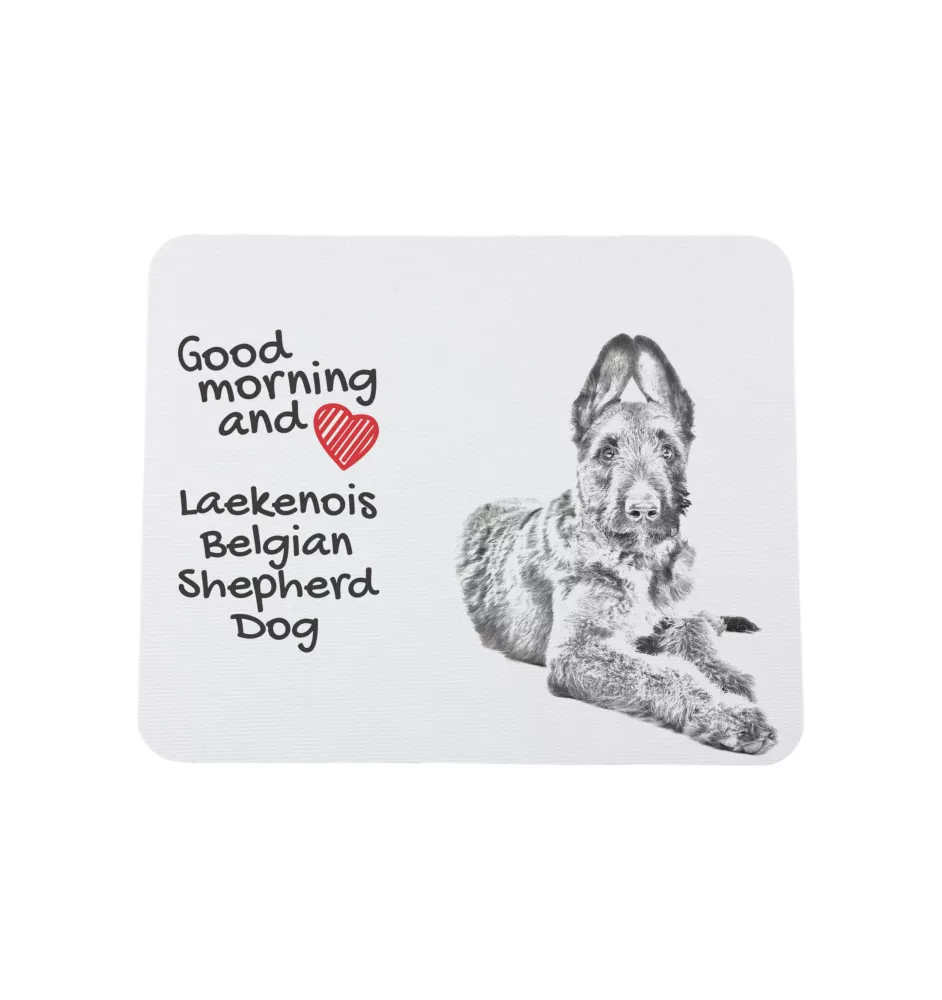 Laekenois chien de berger belge - tapis de souris personnalisé avec impression, tapis de souris personnalisé avec chien, accessoire unique pour employé de bureau de la marque Art-Dog
