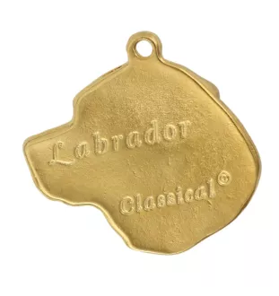 Labrador Retriever - Dog necklace in gift box, gold-plated pendant for dog fan, striking jewellery by Art-Dog