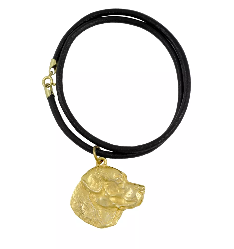 Labrador Retriever, retriever du Labrador - Collier pour chien, pendentif plaqué or pour fan de chien, bijoux uniques de la marque Art-Dog