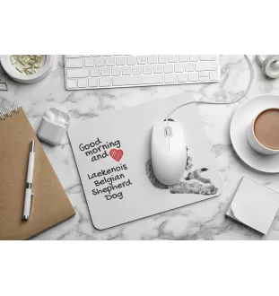 Laekenois chien de berger belge - tapis de souris personnalisé avec impression, tapis de souris personnalisé avec chien, accessoire unique pour employé de bureau de la marque Art-Dog