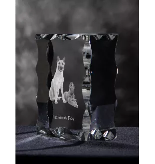 Laekenois Owczarek belgijski ramka kryształowa z psem Art-Dog