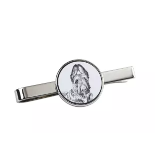 Laekenois Belgian Shepherd Dog - tie clip with a dog, personalized tie clip, a unique gift for a man from the Art-Dog brand
