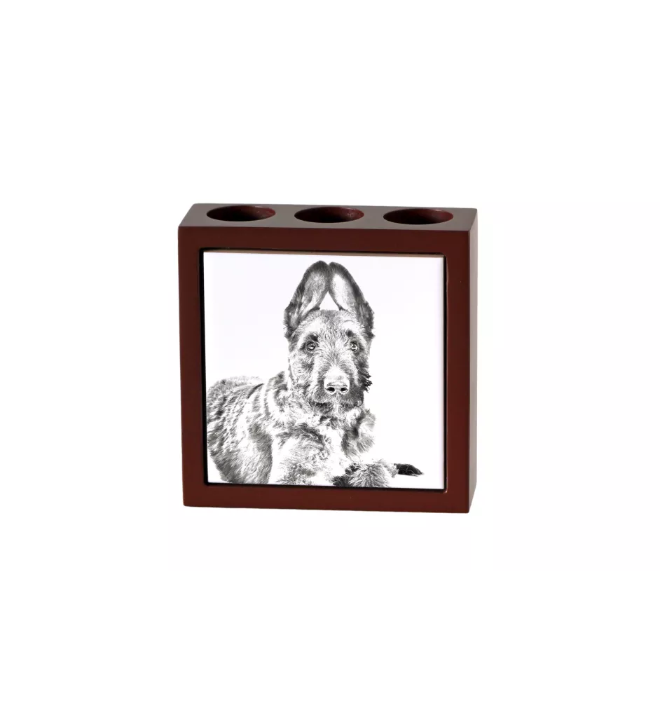 Laekenois chien de berger belge - porte-stylo avec chien, organiseur de bureau avec impression, décoration de bureau personnalisée de la marque Art-Dog
