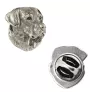 Labrador Retriever  - Versilberte Hundebrosche, elegante Anstecknadel, Jackenreversschmuck der Marke Art-Dog