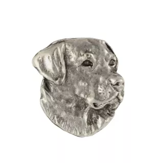 Labrador Retriever  - Versilberte Hundebrosche, elegante Anstecknadel, Jackenreversschmuck der Marke Art-Dog