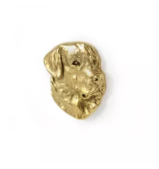 Labrador Retriever, retriever du Labrador - Broche de chien dans une boîte décorative, épingle élégante en plaqué or, épingle de veste de la marque Art-Dog